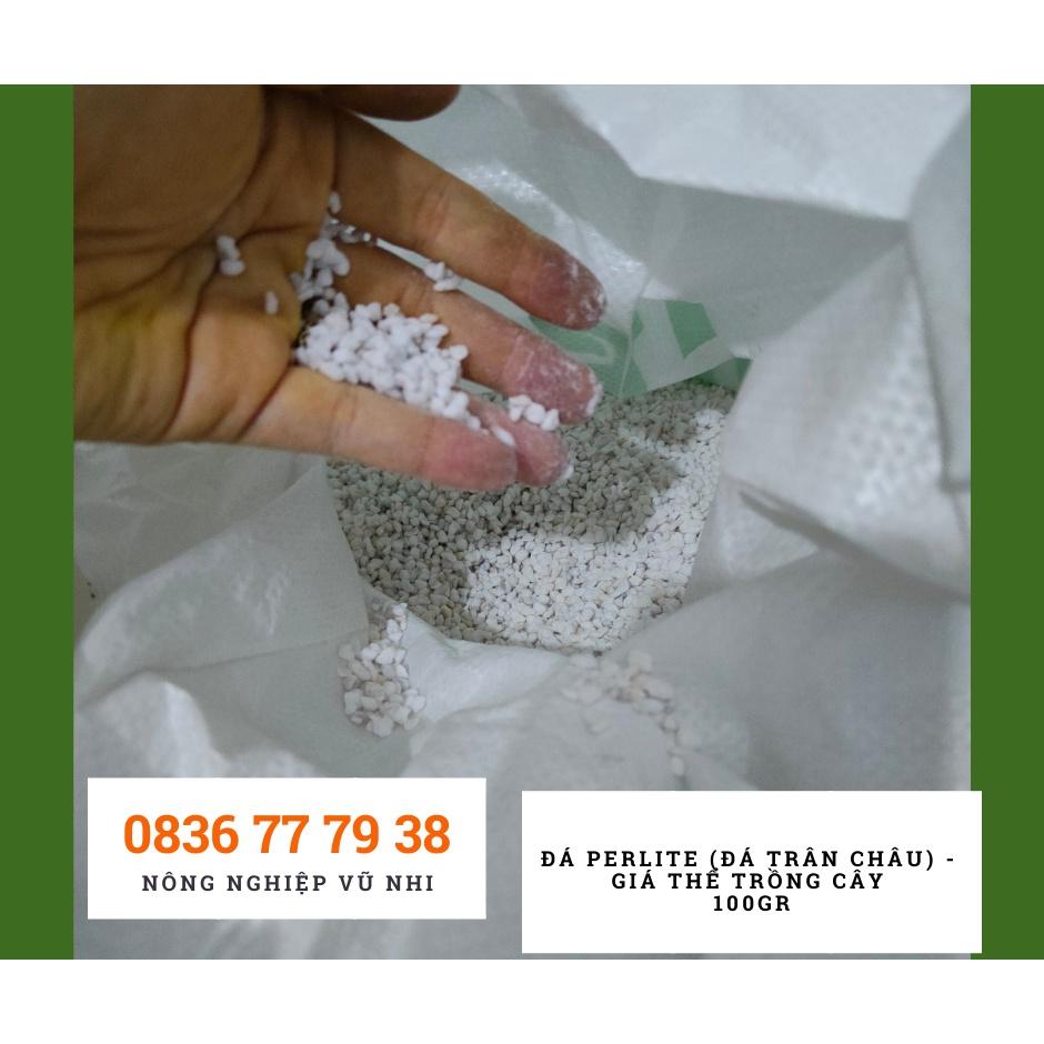 Đá perlite (đá trân châu) - giá thể trồng cây 100gr