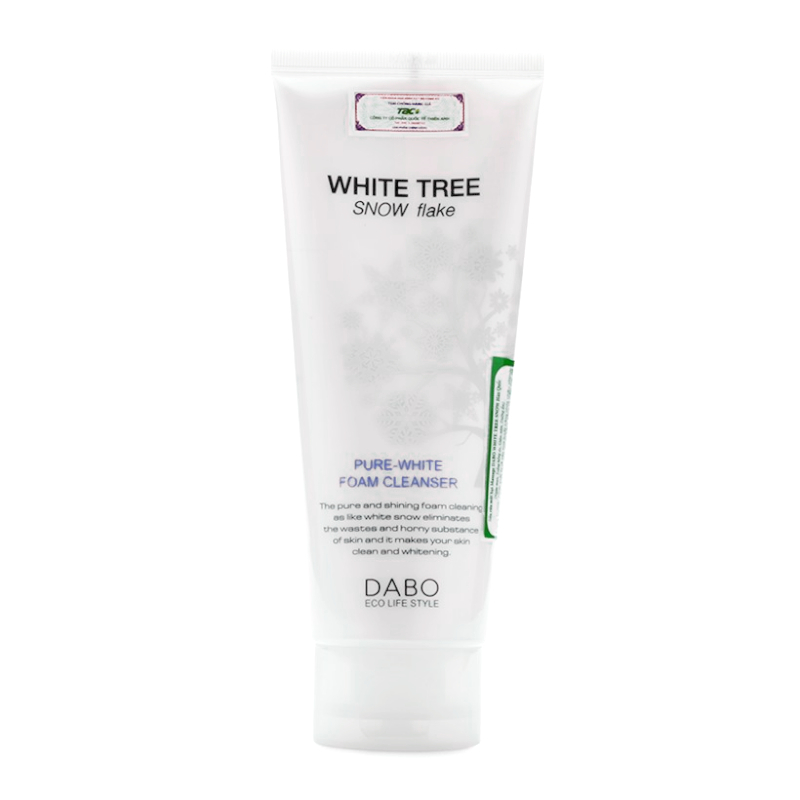 Sữa rửa mặt Dabo Cây Tuyết Trắng Cao cấp Hàn Quốc 150ml + Móc khoá