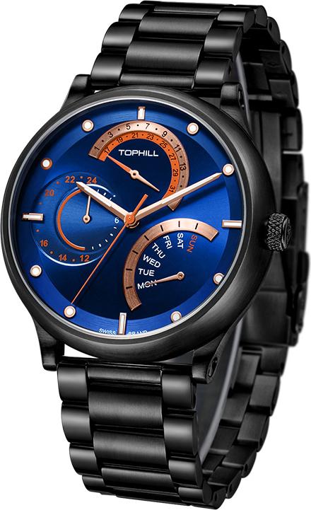 Đồng hồ nam đa năng chính hãng Thụy Sĩ TOPHILL TV007G.S5352