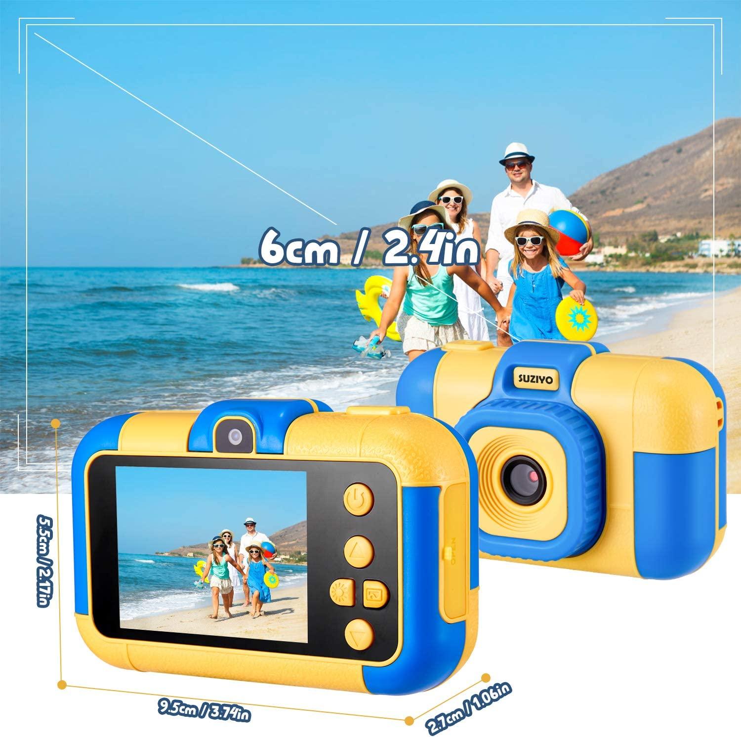 Camera trẻ em, máy quay video kỹ thuật số ống kính kép 1080p 2,4 inch HD, Món quà tốt nhất