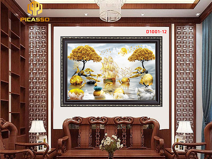 Tranh kính cường lực Hiện đại D1001