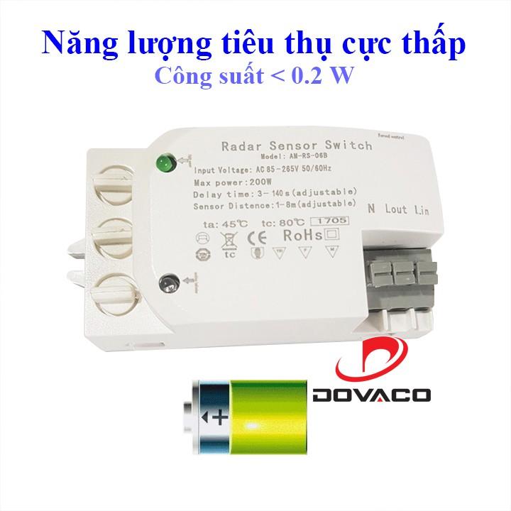 Công tắc cảm biến radar vi sóng + ánh sáng có điều chỉnh Allmay AM-RS-06