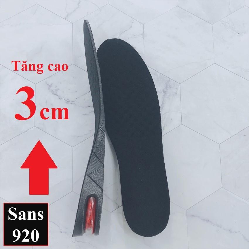 Lót giày tăng chiều cao 3cm 5cm 7cm 9cm Sans920 miếng lót giầy độn đế nâng gót đệm khí nguyên nửa bàn 3P 5P 7P 9P