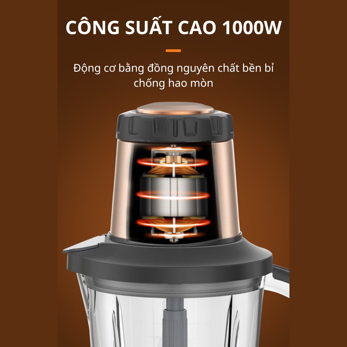 Máy xay sinh tố đa năng  SOKANY SK-7039 công suất cao 1000W xay được đá viên kèm lưỡi bóc tỏi tiện lợi- HÀNG CHÍNH HÃNG