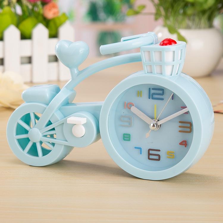 Đồng hồ báo thức để bàn mini Xe đạp học trò - Decor trang trí bàn - Quà tặng