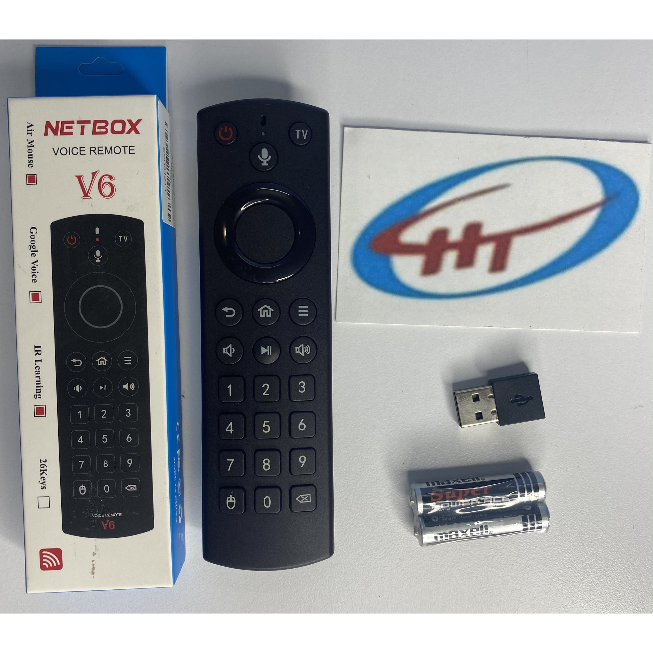 ĐIỀU KHIỂN GIỌNG NÓI NETBOX V6,KÈM PIN AAA CÓ NÚT SỐ BẤM MẬT KHẨU DỄ DÀNG DÙNG CHO TIVI SMART,ANDROIL TIVI BOX ,HÀNG CHÍNH HÃNG