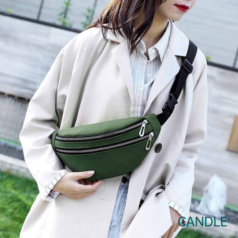 Túi Đeo Chéo Da Lộn Khóa Kéo Thời Trang Cho Nữ