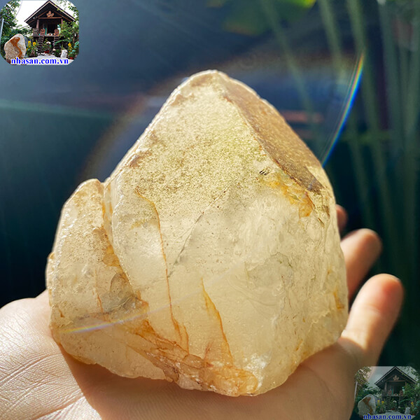 Đá phong thủy để xe ô tô mang lại may mắn, bình an và an toàn-440gr - CG07