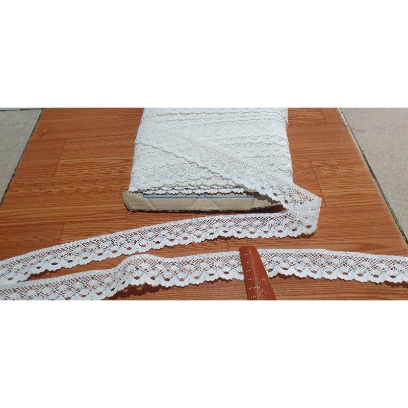 Ren trang trí , ren coton 10m loại bản rộng 4cm