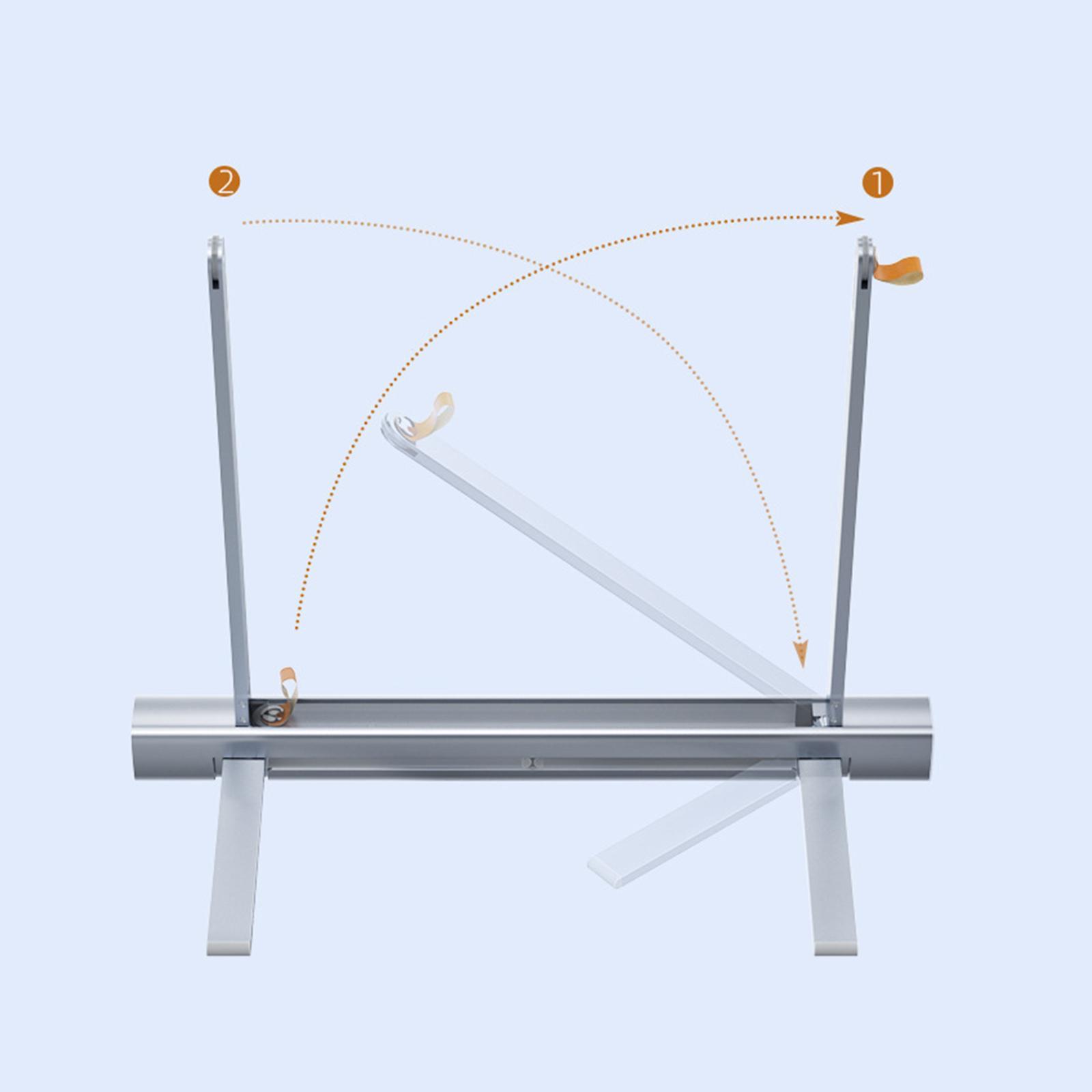 Adjustable Foldable Laptop Stand Riser Notebook Tablet Holder Anti-Slip
