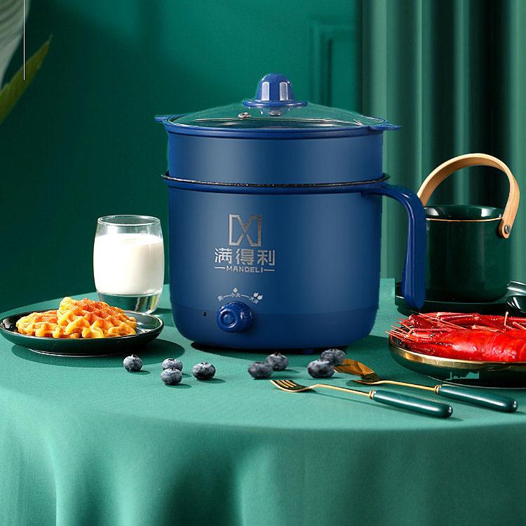 Ca Nấu Mỳ Mandeli Đa Năng Modosa Dung Tích 1.8L (Màu Xanh Dương) - Hàng Chính Hãng