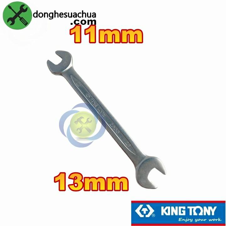 Cờ lê hai đầu miệng 11mm và 13mm Kingtony 19001113