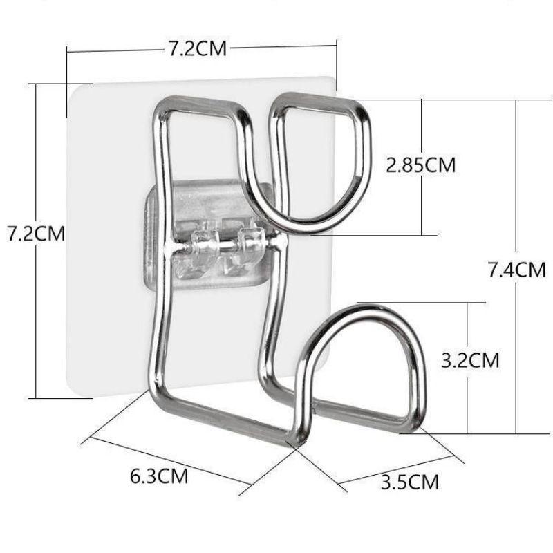 Giá - móc treo chậu khăn - treo đồ đa năng