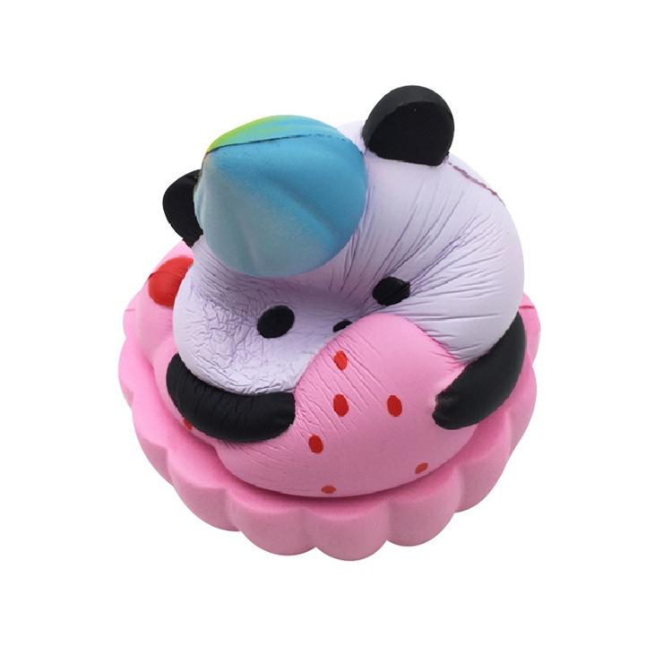 Squishy Lớn JUMBO Hình gấu trúc ôm dâu Đồ Chơi Xốp Giảm Stress Hình mềm mịn dễ Thương đàn hồi Cho Bé