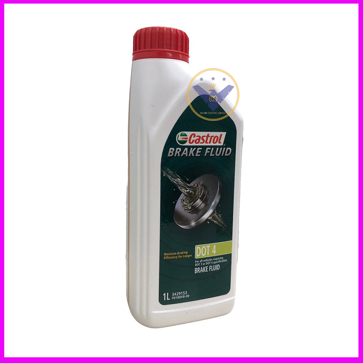 Dầu phanh, dầu thắng xe ô tô cao cấp Castrol brake Fluid Dot 4 Lon 1L