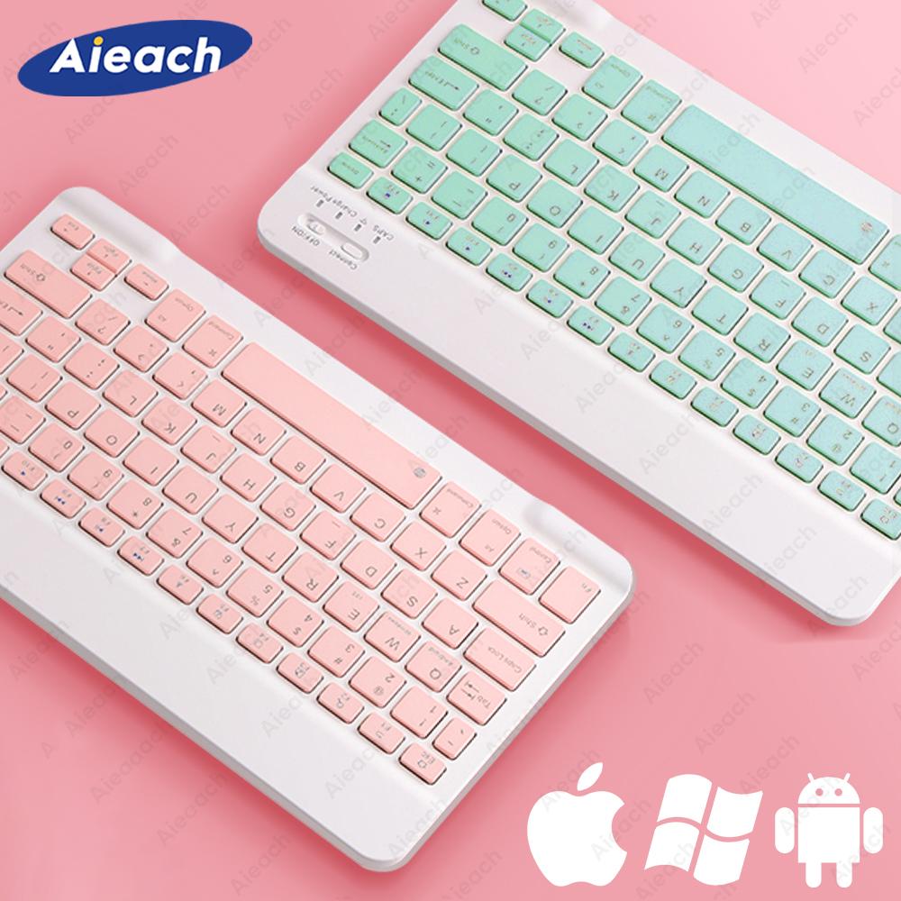 Bluetooth-Tương Thích Bàn Phím Cho Apple Teclado iPad Xiaomi Samsung Huawei Điện Thoại Máy Tính Bảng Bàn Phím Không Dây Cho Android Windows