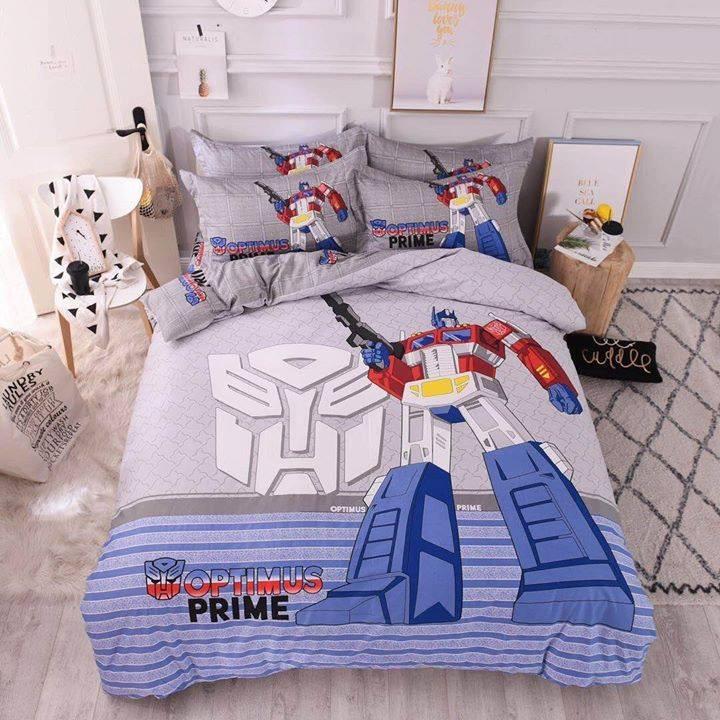 BỘ CHĂN GA COTTON HỌA TIẾT NGƯỜI MÁY