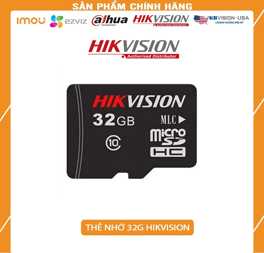 Thẻ nhớ HIKVISION Mirco SD 32GB - 92MB/s Class 10 chuyên ghi hình cho camera IP, điện thoại, máy ảnh, máy tính bảng,... - hàng chính hãng