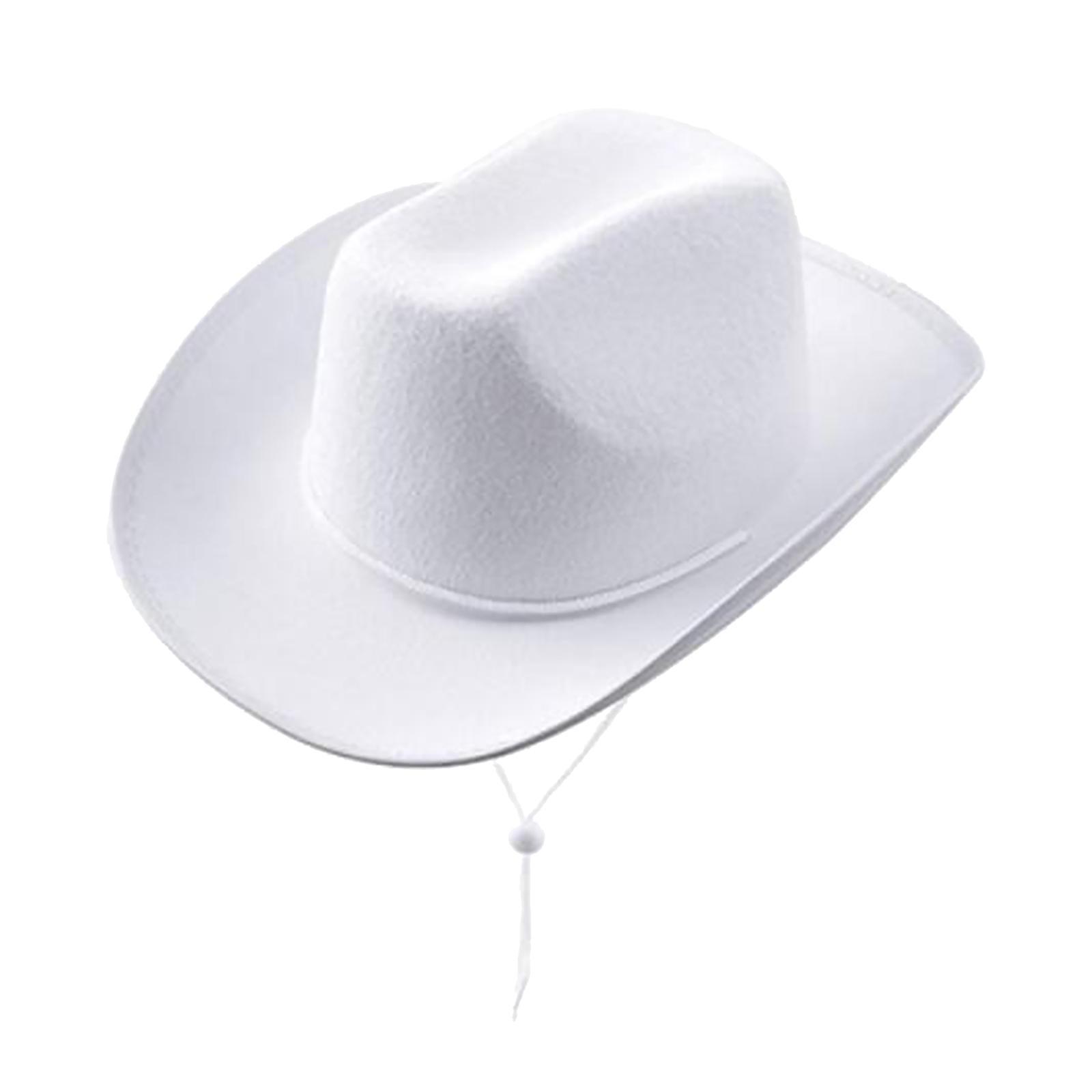 Cowgirl Hats Western Cowboy Hat Decorative Fashion Wide Brim Hat Jazz Hat for Wedding Music Festival Unisex Adults Performance Men Women
