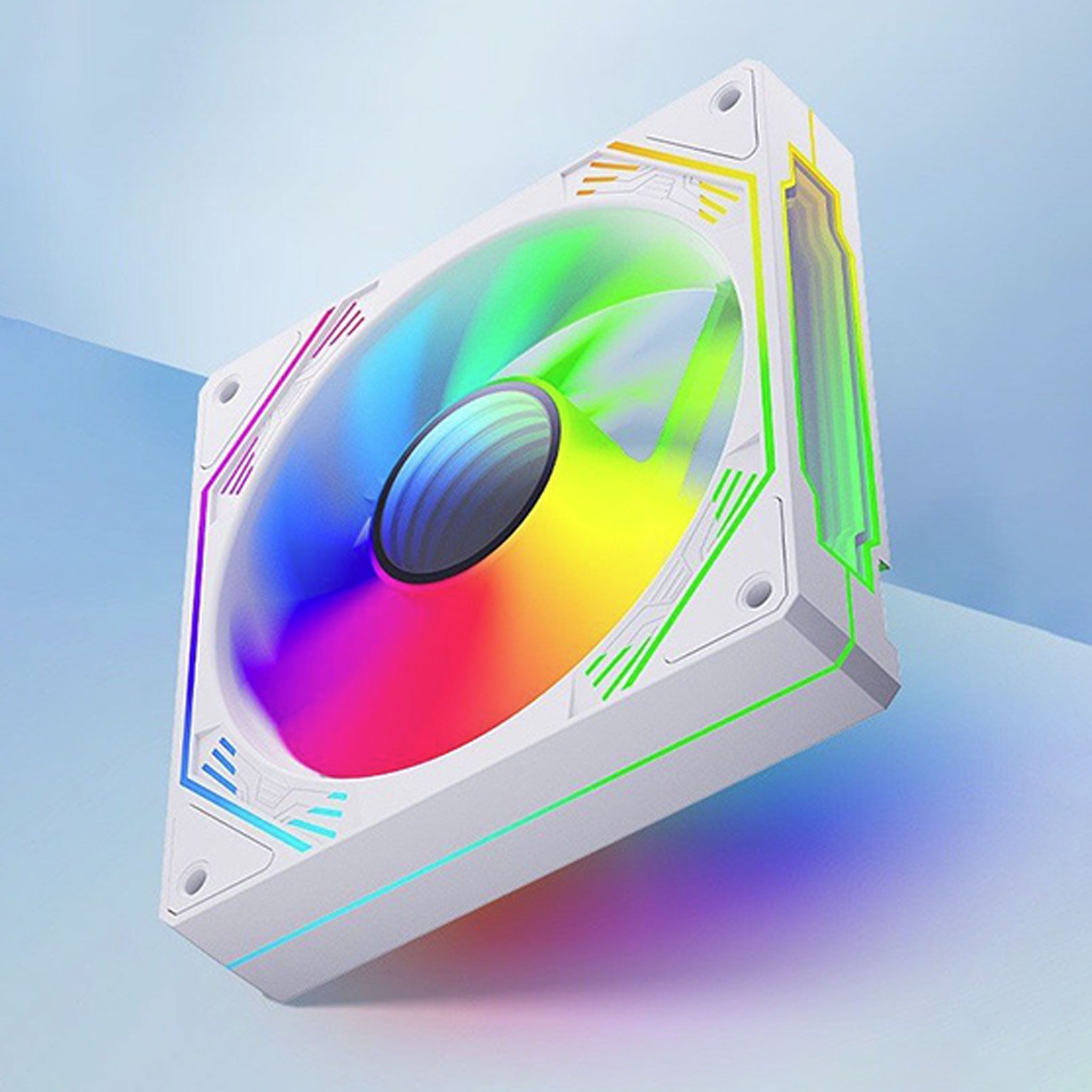 Quạt Tản Nhiệt Fan Case REDMOON F3 RGB Đen/ Trắng có Hub điều khiển – Hàng Chính Hãng