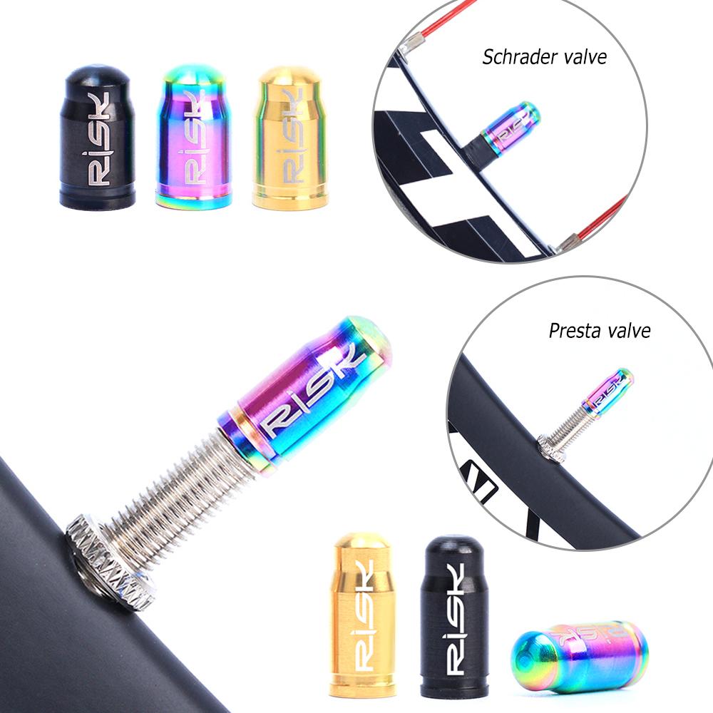 2 Nắp van Risk gia công bằng Titanium cho xe đạp