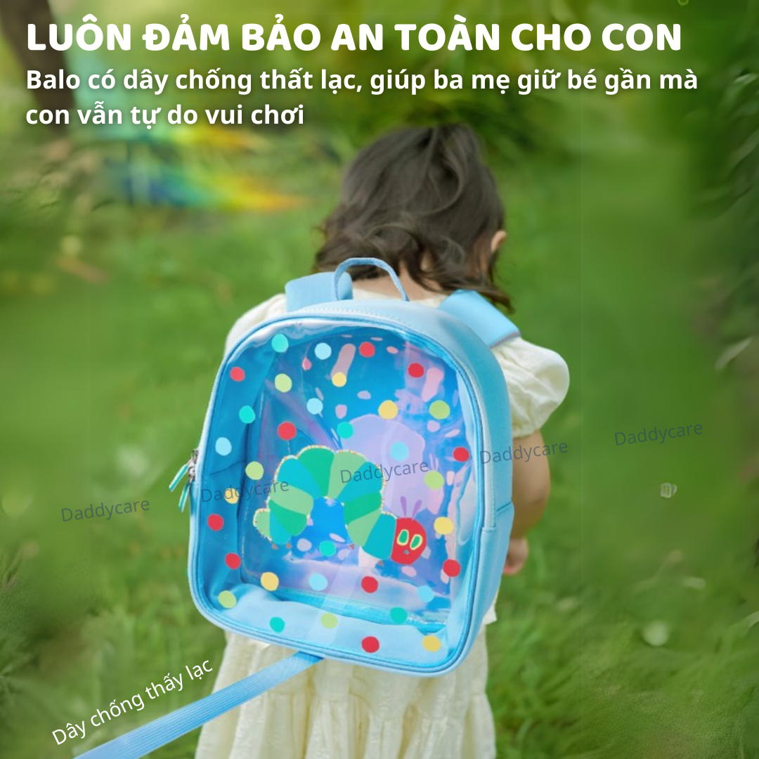 Balo cho bé đi học mầm non Mideer Kids backpack Very Hungry Caterpillar