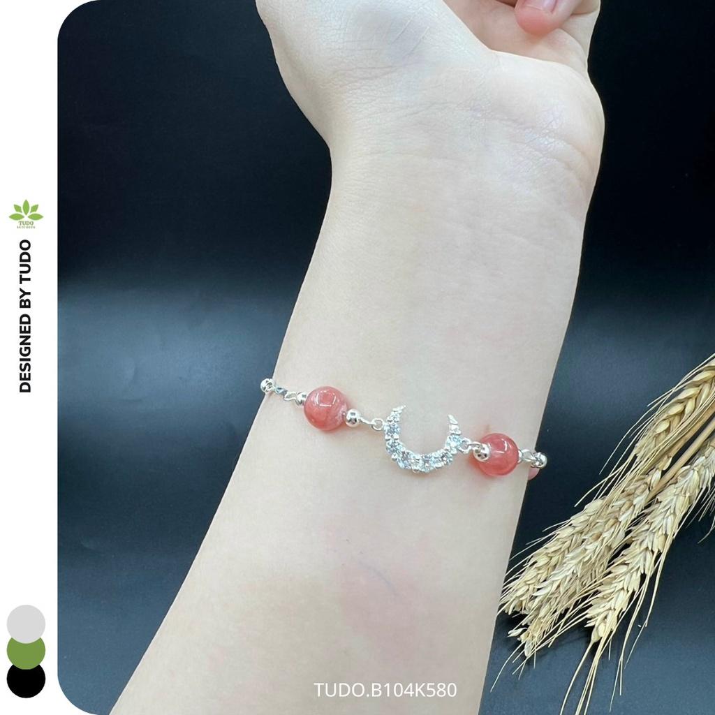 Vòng Tay Nữ Đẹp - Vòng Phong Thủy Đa Mệnh TUDO B104K580 VCBDAOH Charm Bạc Bươm Bướm Hồ Điệp - Tình Duyên