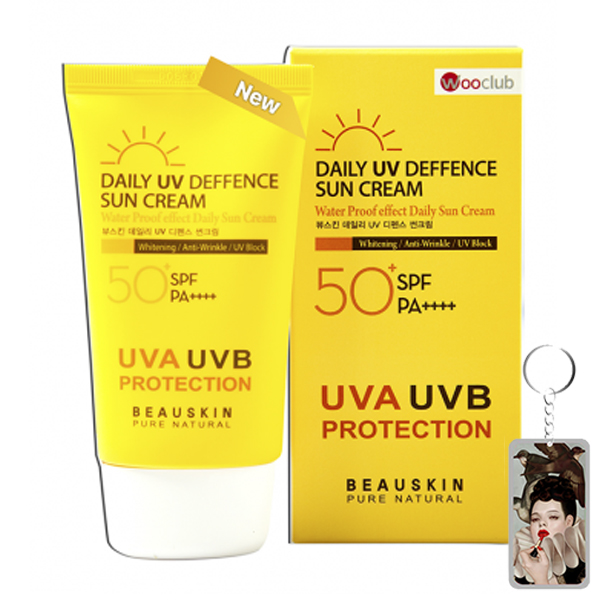 Kem chống nắng kiểm soát dầu Beauskin Daily Defense Sun Cream Hàn Quốc 50ml tặng kèm móc khoá