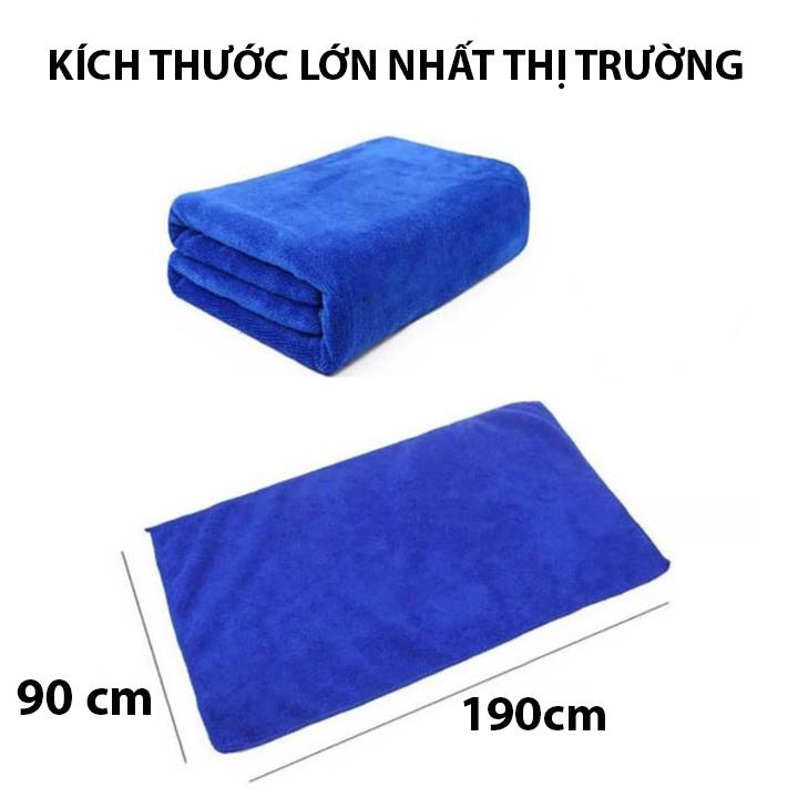 Khăn lau ô tô xe máy đa năng chất liệu Microfiber cao cấp kích thước 90x190cm