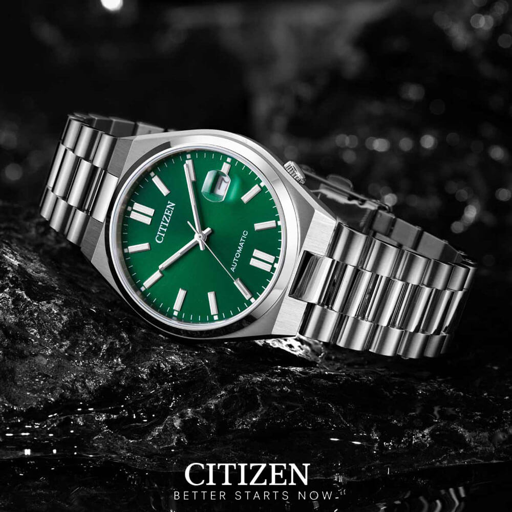 Đồng Hồ Nam Citizen Tsuyosa Dây Thép Không Gỉ Máy Cơ-Automatic NJ0150-81X - Mặt Xanh (Sapphire)