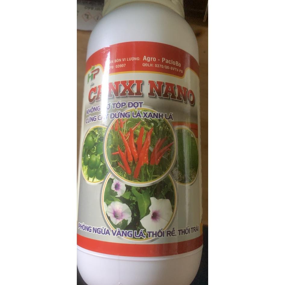 Sản phẩm CANXI NANO lọ 500ml không tóp đọt cứng cây đứng lá xanh lá