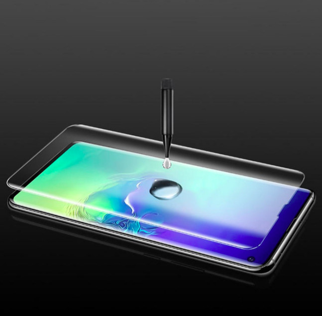 Tấm dán kính cường lực Full keo UV cho Samsung Galaxy S21 / S21+ / S21 Ultra - Màu trong suốt hàng nhập khẩu