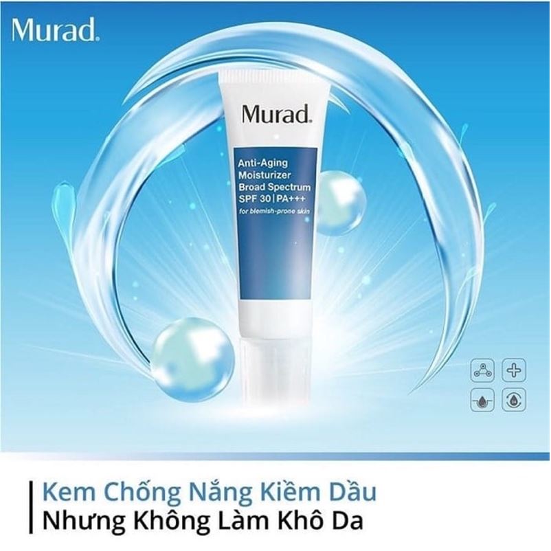 [CHÍNH HÃNG MURAD] Kem dưỡng chống nắng cho da mụn, lão hóa Murad - Anti Aging Moisturizer BS SPF 30 PA+++ 50ml