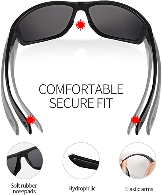 Kính mát thể thao Unisex dòng IG0097 - Chống tia UV400 - Kính đi xe đạp - kính thể thao ngoài trời - Mặt kính phân cực, chống lại những ánh sáng có hại cho mắt