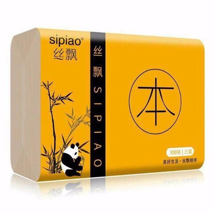 (30 gói) Thùng giấy ăn gấu trúc siêu dai Sipiao an toàn cho sức khỏe - 00454
