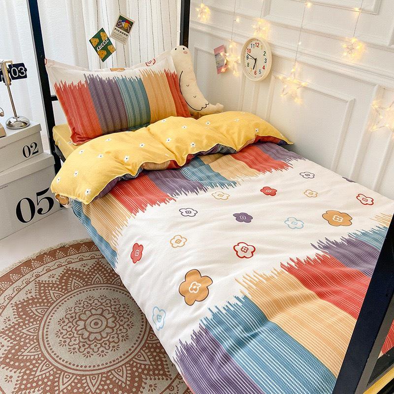 Bộ Ga Giường Và Vỏ Gối Cotton Korea Bedding Đủ Kích Thước Trải Nệm 1m4, 1m6, 1m8 Chưa Gồm Chăn