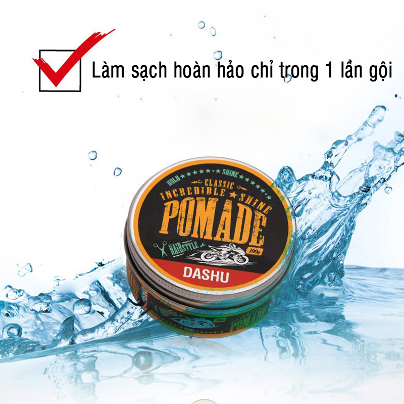 Sáp vuốt tóc nam tạo bóng DASHU Classic Incredible Shine 100g pomade tạo kiểu tóc nam giới vào nếp mạnh mẽ, giữ form lâu JN-PM02