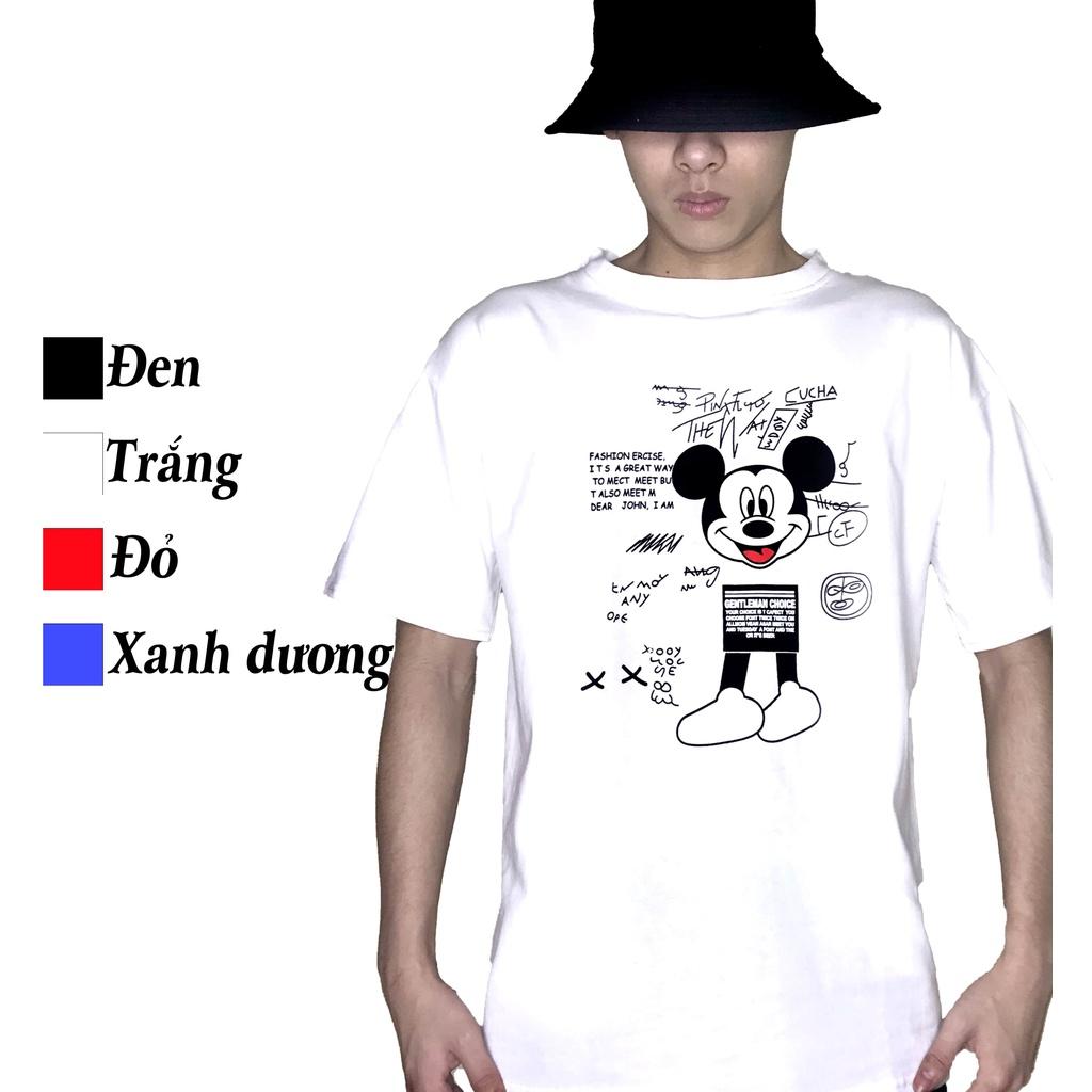 Áo phông in tay lỡ nam nữ Minzu unisex thun ngắn tay form rộng oversize