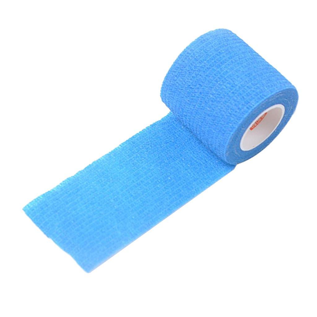 2-5pack Elastic Self Adheres Bandage Tape Gauze Wrap Roll First Aid Strap Blue