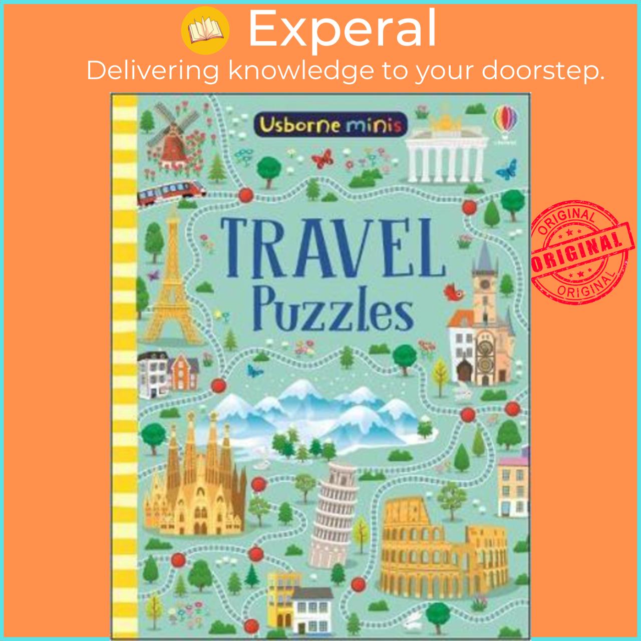 Hình ảnh Sách - Travel Puzzles by Simon Tudhope (UK edition, paperback)