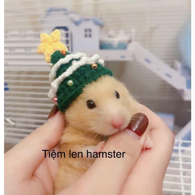 Mũ nón cây thông Noel cho hamster