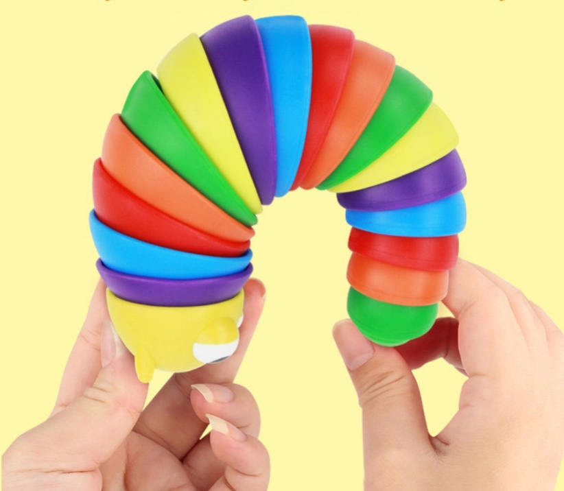 Đồ Chơi Con Sâu  Màu Cầu Vồng Giảm Căng Thẳng