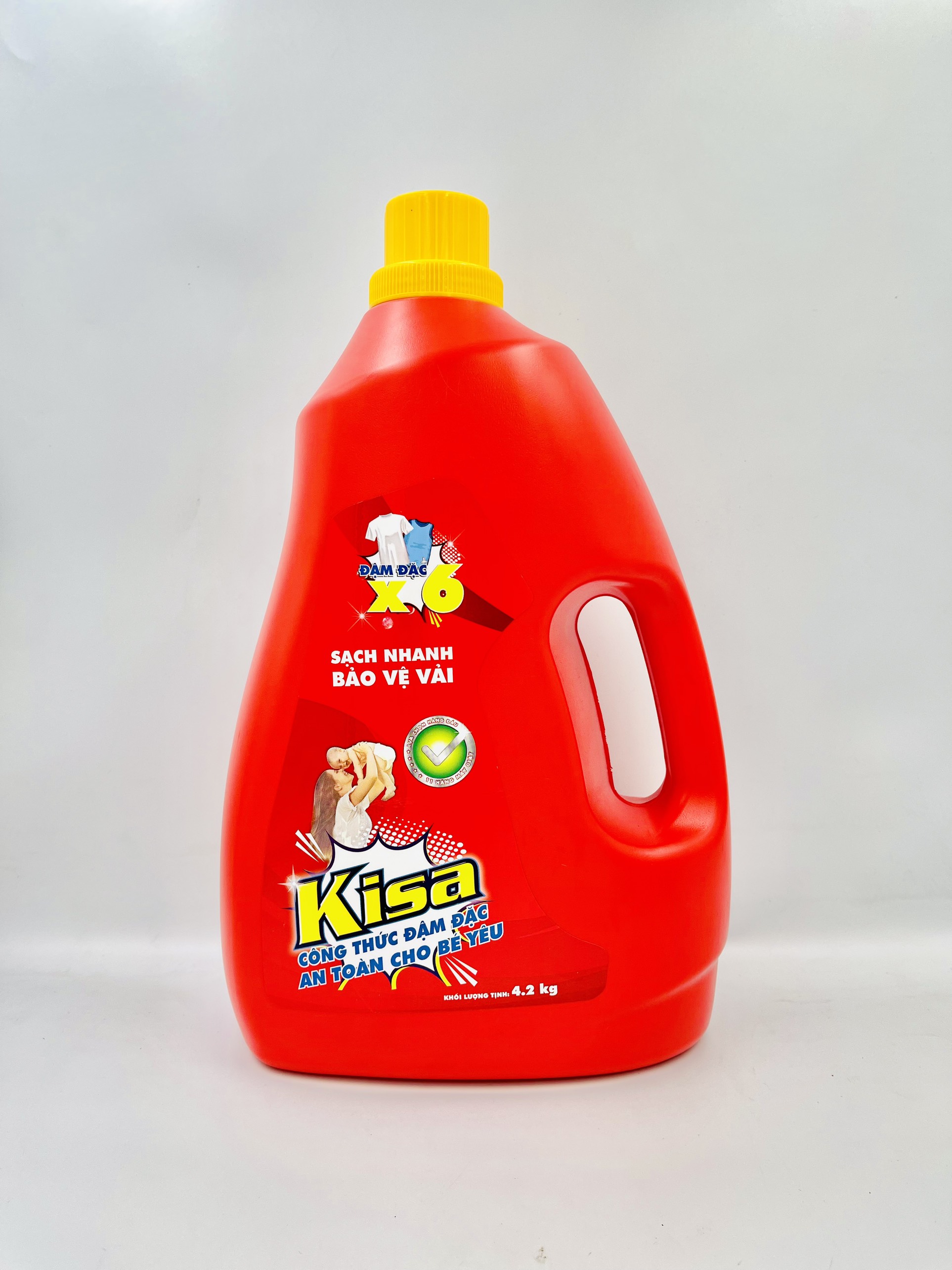 Nước giặt đậm đặc Kisa 4.2 kg -  An toàn cho bé yêu
