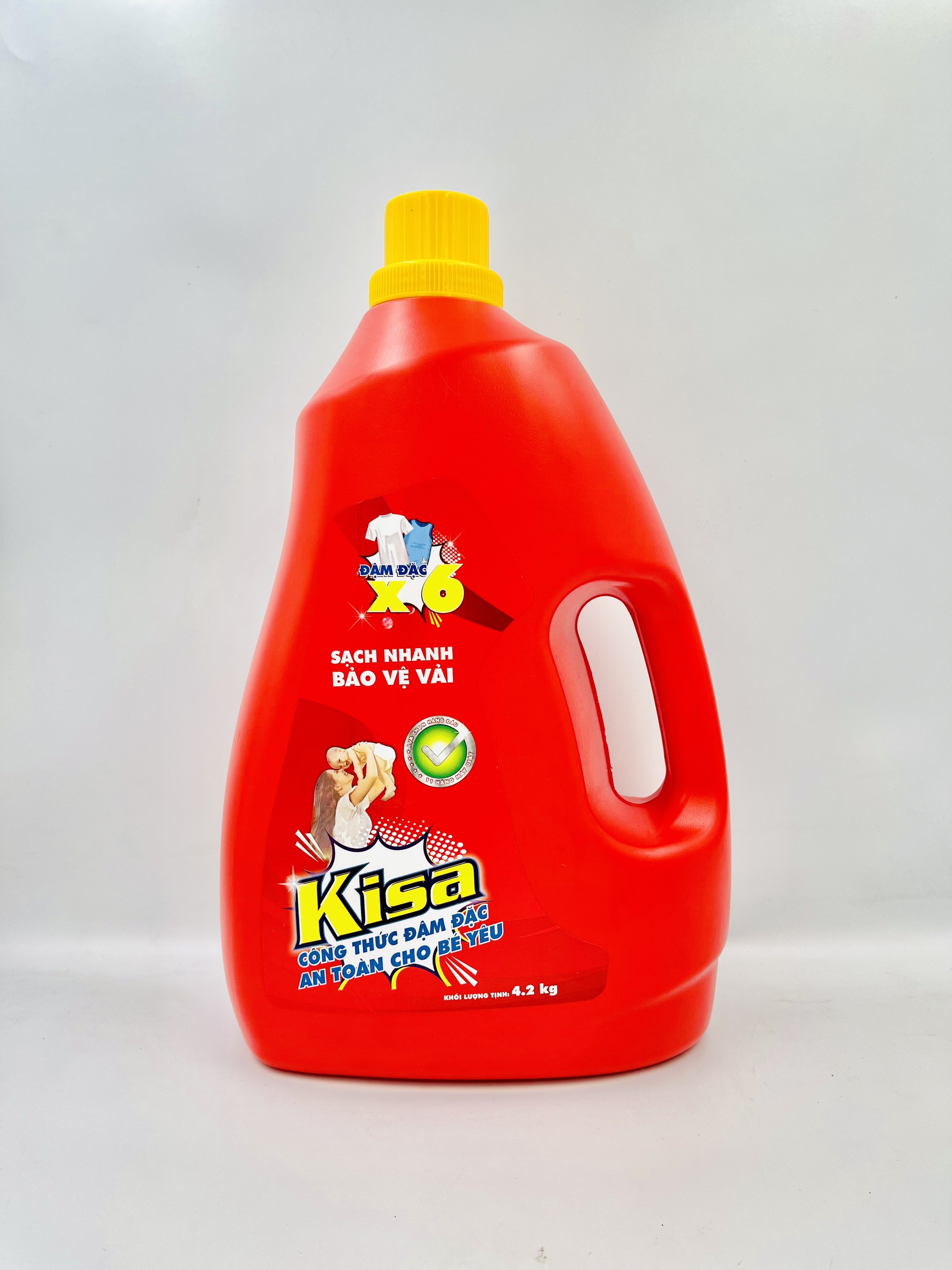 Nước giặt đậm đặc Kisa 4.2 kg - An toàn cho bé yêu