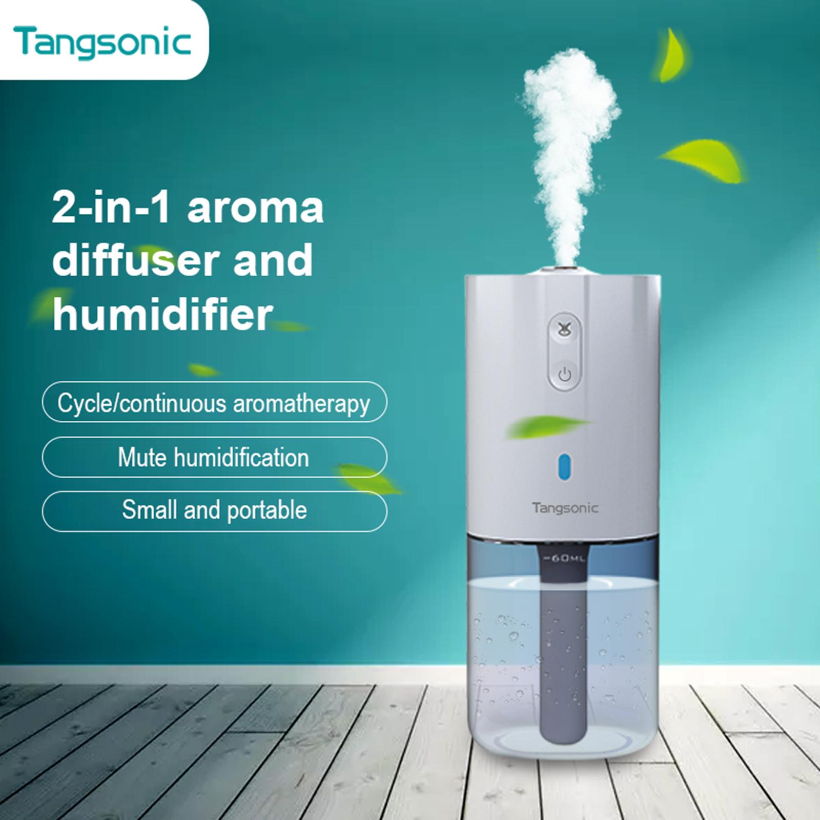 Máy khuếch tán tinh dầu thơm cho phòng làm việc, làm ẩm không khí di động mini Tangsonic