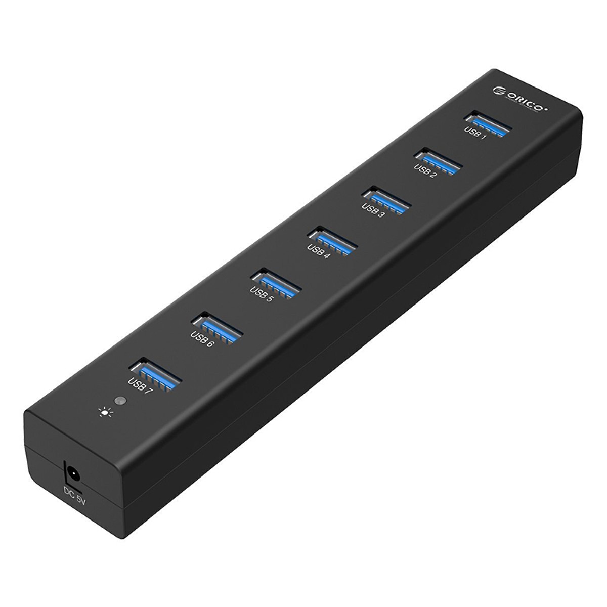 Bộ chia USB 7 cổng có nguồn Orico H7013-U3 chuẩn USB 3.0 chính hãng