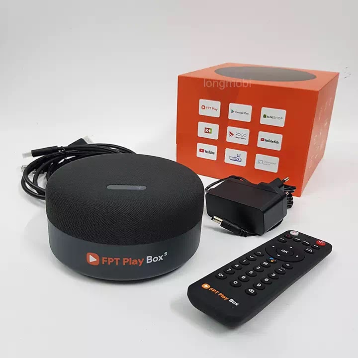 FPT Play Box S 2021 - Kết hợp Tivi Box và Loa thông minh - Điều khiển giọng nói thông minh không chạm - HÀNG CHÍNH HÃNG