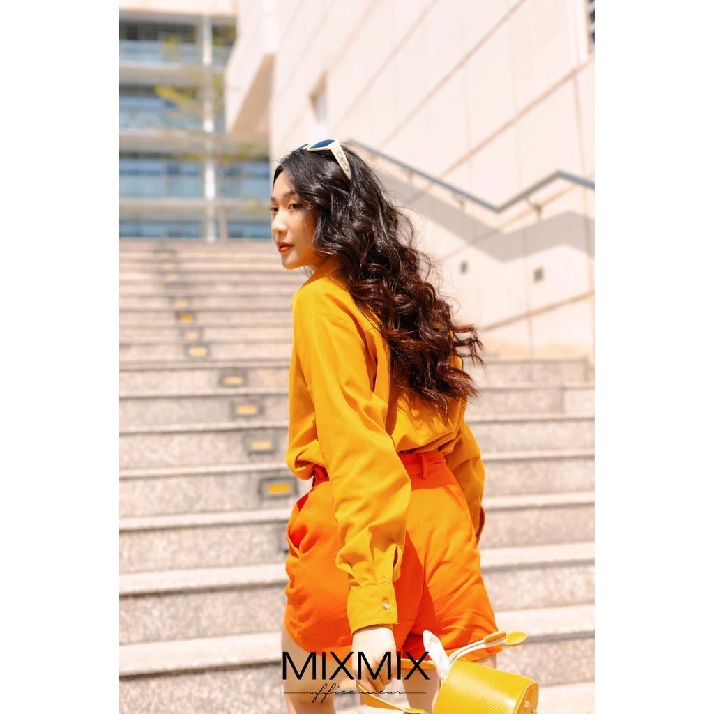 Quần Short Linen nữ cá tính - MIXMIX - Hàng thiết kế - Hình độc quyền shop chụp