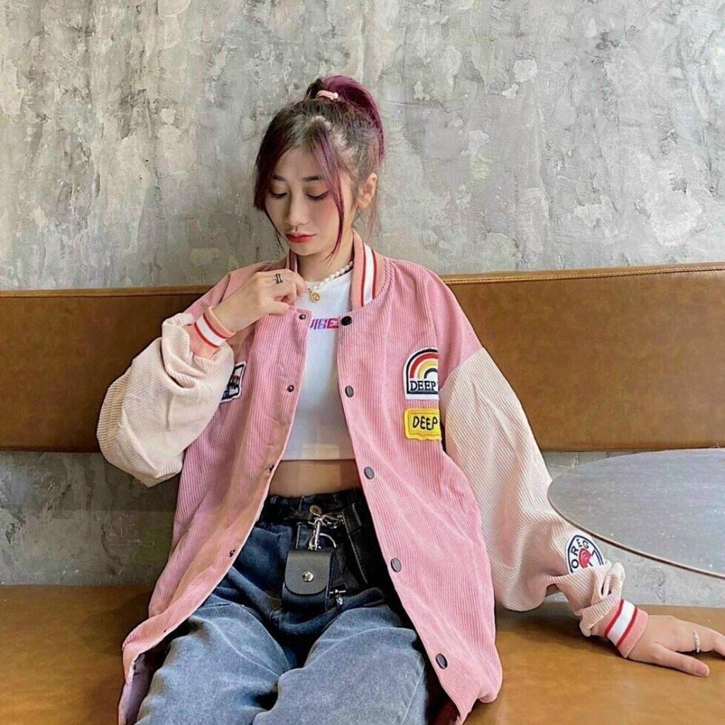 (HCM) ÁO KHOÁC BOMBER LOGO CẦU VỒNG THỜI TRANG HÀN QUỐC - SIÊU HOTTREND , PHONG CÁCH THỜI TRANG MỚI CHO CÁC BẠN TRẺ