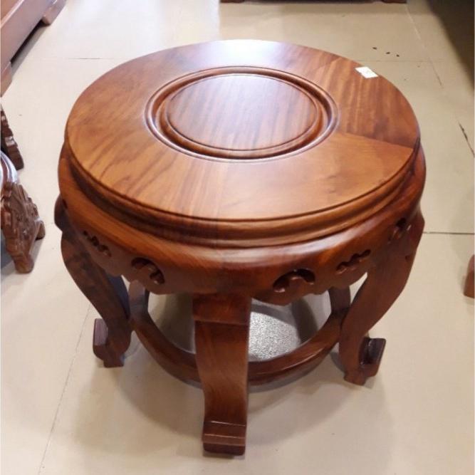 Đôn chân tròn gỗ hương cao 30cm